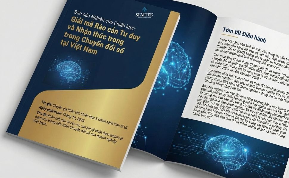 An in‑depth analysis of the non‑technical barriers hindering the digital transformation journey of Vietnamese enterprises. 1 digital transformation barriers Phân tích sâu về các rào cản phi kỹ thuật (Non-technical Barriers) trong tiến trình Chuyển đổi số của doanh nghiệp Việt Nam. | An in‑depth analysis of the non‑technical barriers hindering the digital transformation journey of Vietnamese enterprises.