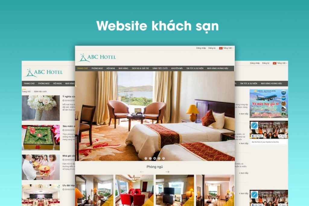 thiết kế Website khách sạn