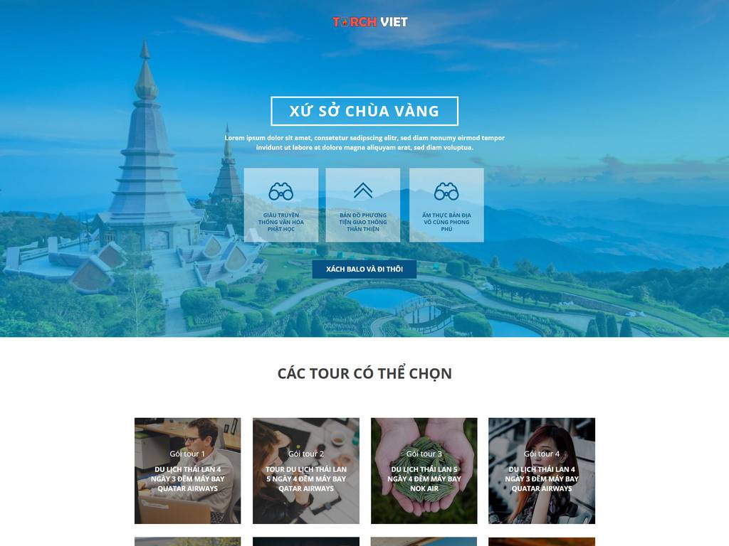 mẫu landing page