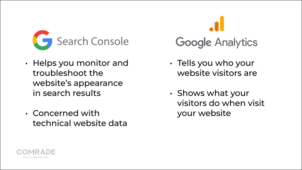 Google Search Console vs Google Analytics