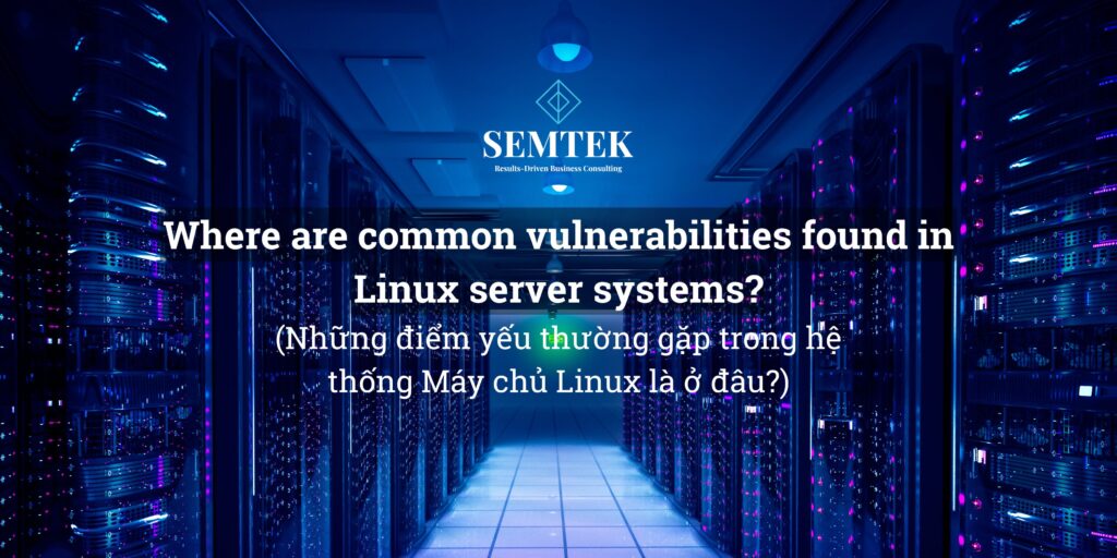 Những điểm yếu thường gặp trong hệ thống Máy chủ Linux là ở đâu? Where are common vulnerabilities found in Linux server systems?